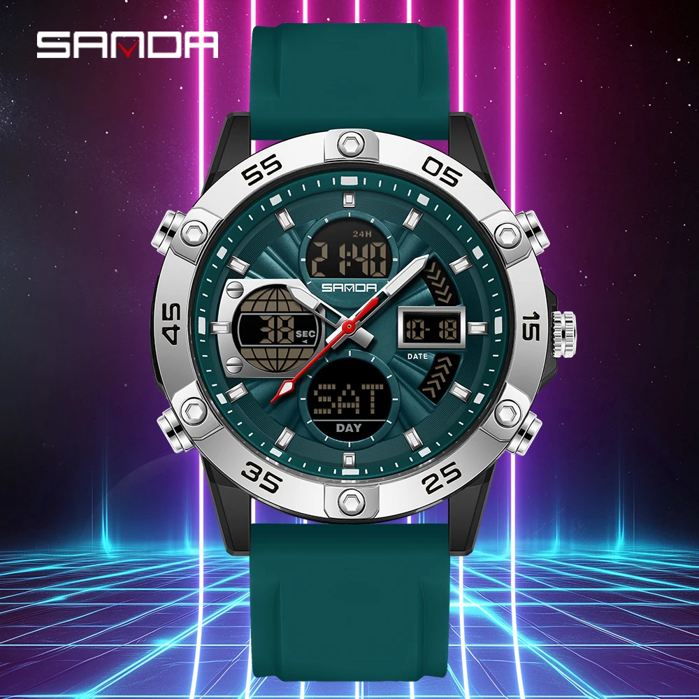 Luxury Watch Shop - SANDA Fashion Luxury Cool Electronic Quartz