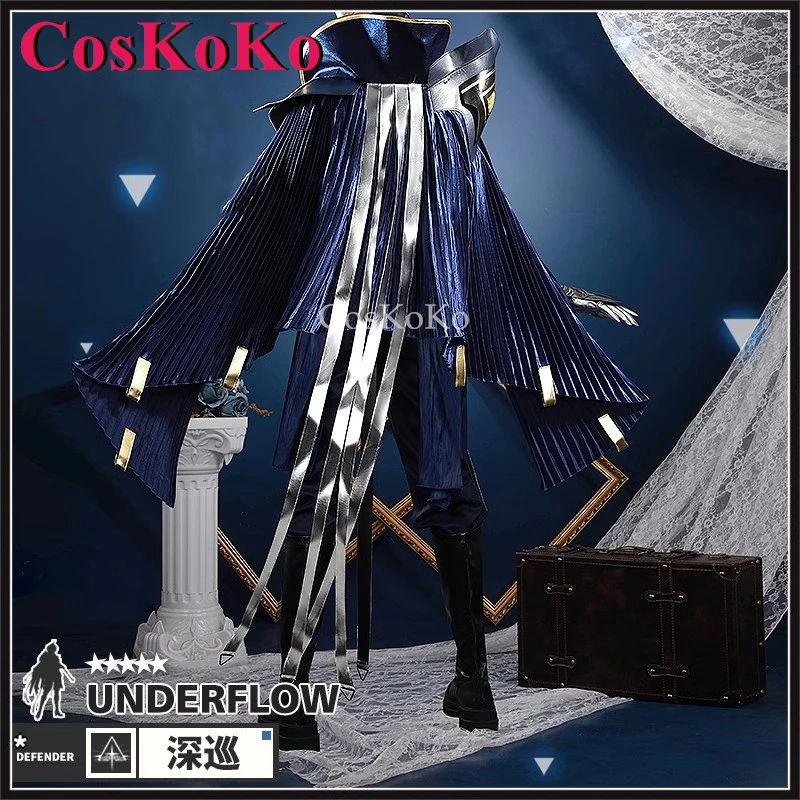 【Customized】CosKoKo Underflow Cosplay Game Arknights Costume Fashion Combat Uniforms Unisex Halloween Party Role Play Clothing