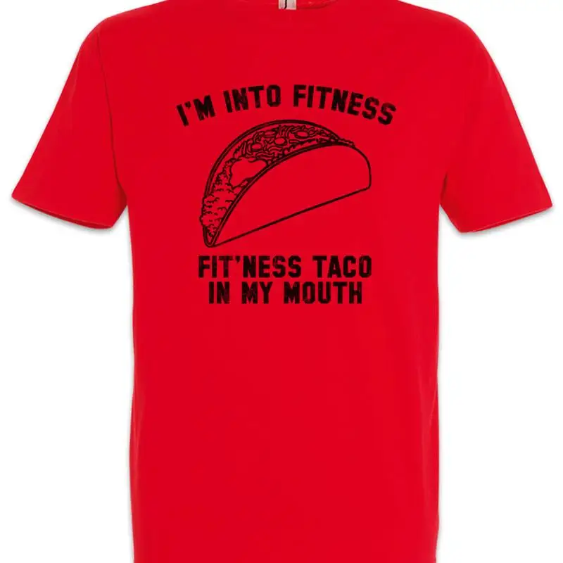 Fitness Taco T shirt Nom Geek Nerd Hungry Starve Tacos Food