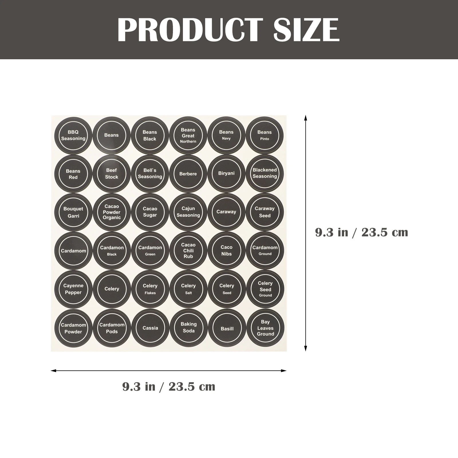 

20pcs Kitchen Label Labels Self Adhesive Copper Plate Kitchen Jar Sealed Canister Folder Marking