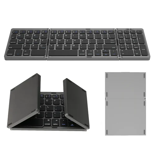 Imagen 2 del producto Beyour-teclado inalámbrico plegable con Bluetooth, teclado numérico plegable para Windows, Android, ios, mac B089, teclado portátil