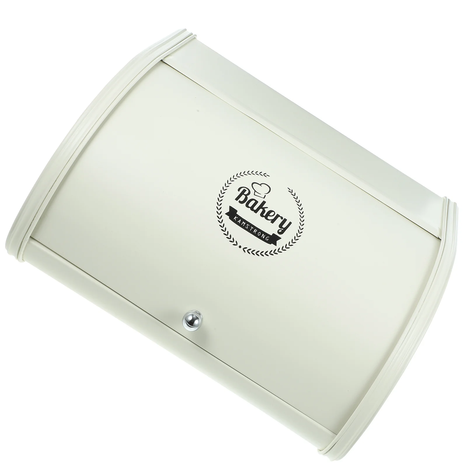 

Metal Bread Box Kitchen Countertop Storage Container Cover Design Wide Base Reliable Bread Holder for Home Bakery Kitchen