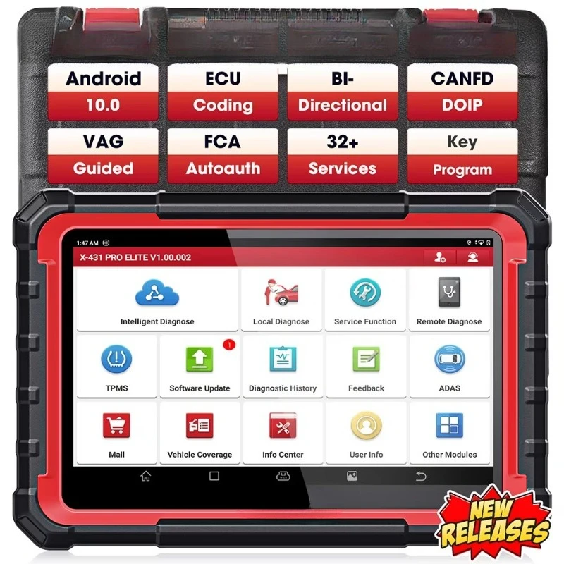 Elite Full System Bidirectional Car Scan Tool Professional Automotive OBD2 Scanner
