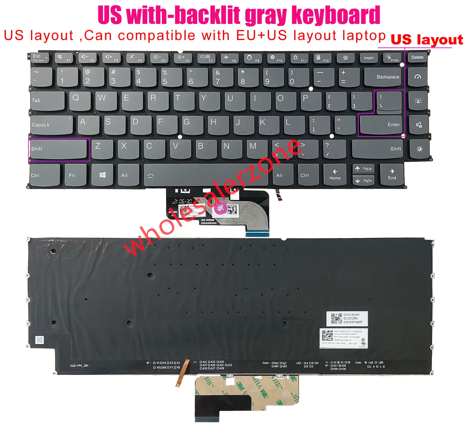New for Lenovo Yoga 9 14IAP7,Yoga 9i 14IAP7 2-in-1,Yoga 9 14IRP8 Series V213020AS1-US laptop US Backlit Keyboard