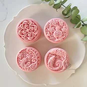 75克中式月餅模具 手壓式蛋糕模具 中秋節糕點模具 蛋糕裝飾烘焙工具 10 最佳銷售 月餅壓模 - №5