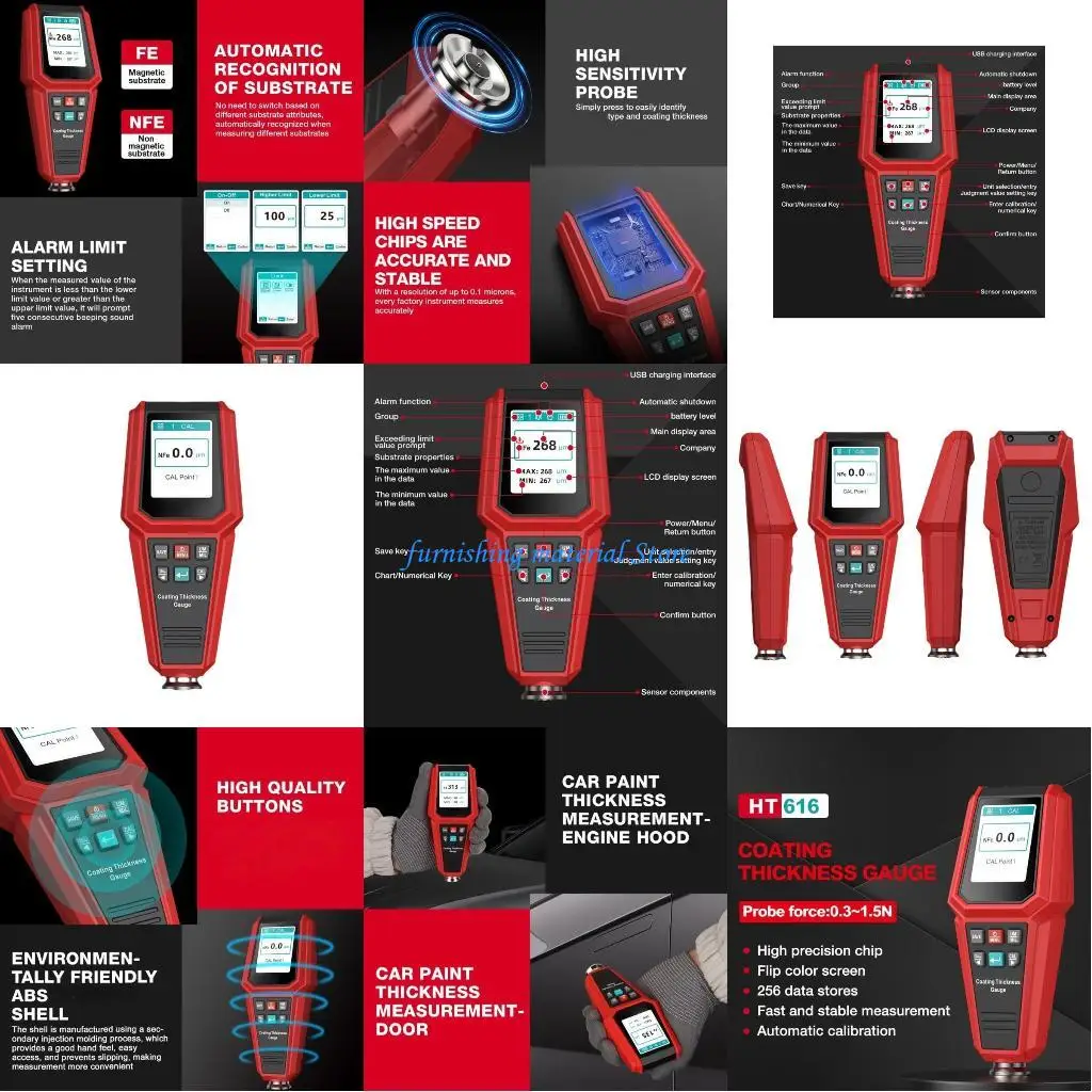

Y5GD Multifunctional Car Paint Thickness Detectors Accurate Coating Analysis Suitable For Mechanics & Car Enthusiasts