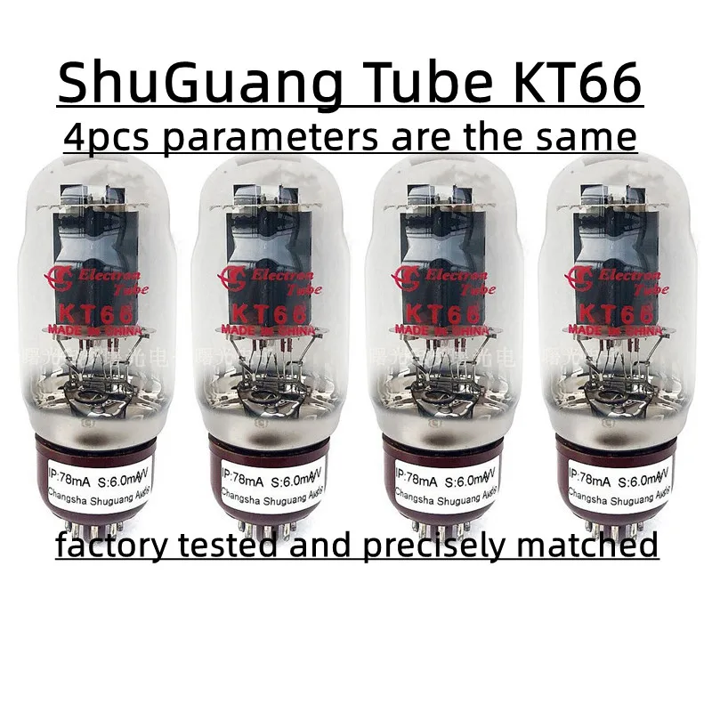 

ShuGuang Vacuum Tube KT66 Electronic Tube Replaces 6P3P 6L6 350C Factory Tested and Precisely Matched