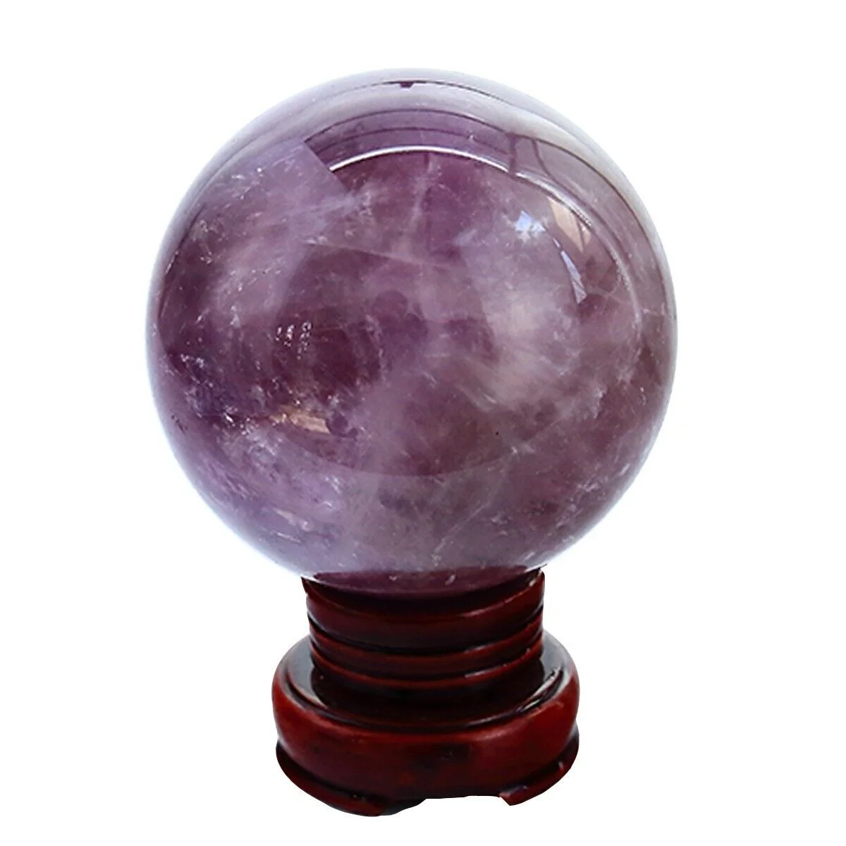 Imagem -05 - Enorme Bola de Cristal de Quartzo Roxo Natural Bola de Energia Ametista Pedra de Cura Mineral Reiki Desmagnetizando Bola de Adivinhação Mágica