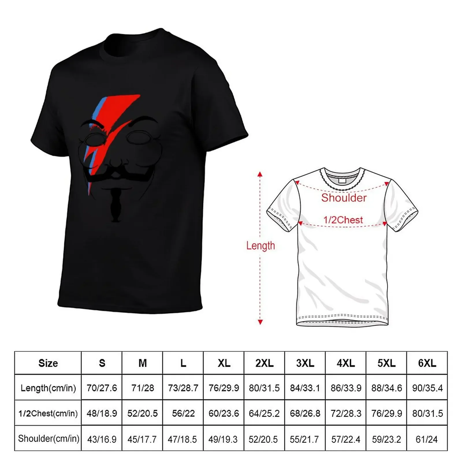 Guy Stardust V minimalism T-Shirt korean fashion vintage baggy shirts mens graphic t-shirts anime