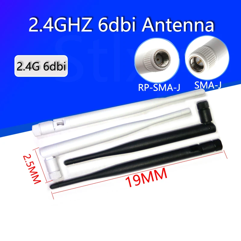 2.4GHz 6dBi Omni WIFI antena 2.4G antena RP-SMA Bluetooty mężczyzna kobieta Router bezprzewodowy złącze IEEE WLAN/WiMAX/MIMO