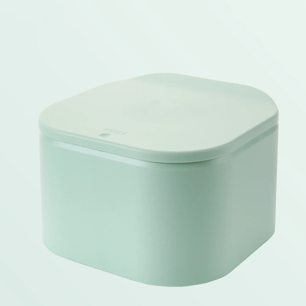 

Push Type Mini Waste Bin Home Office Bathroom Trash Can Desktop Garbage Box Table Dustbin Sundries Bins(Green)