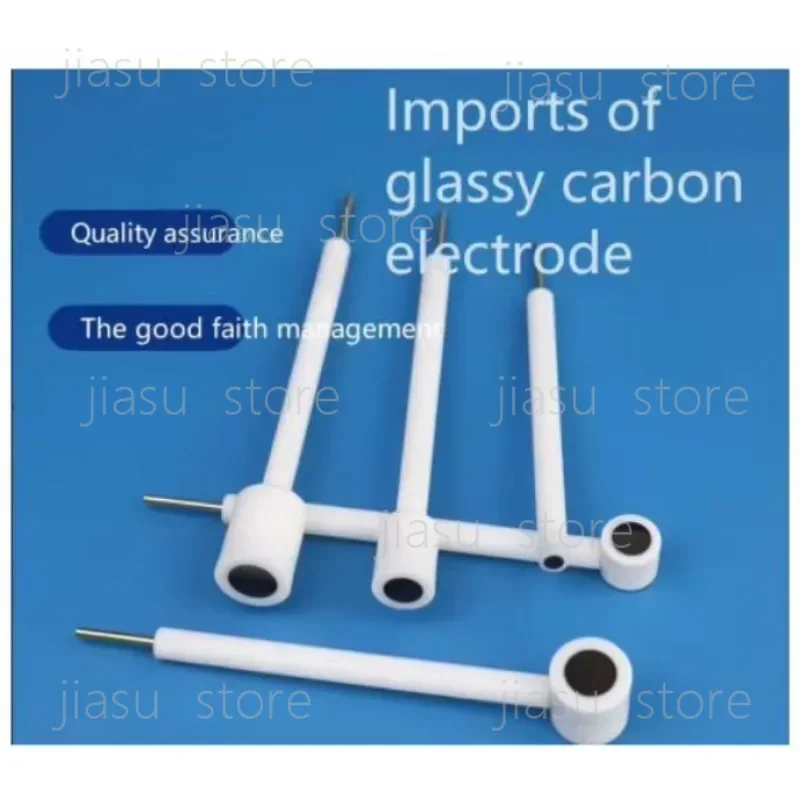 Glassy Carbon Electrode L Type 3 4 5mm Diameter, Imported Electrochemical Working Electrode for Laboratory Use