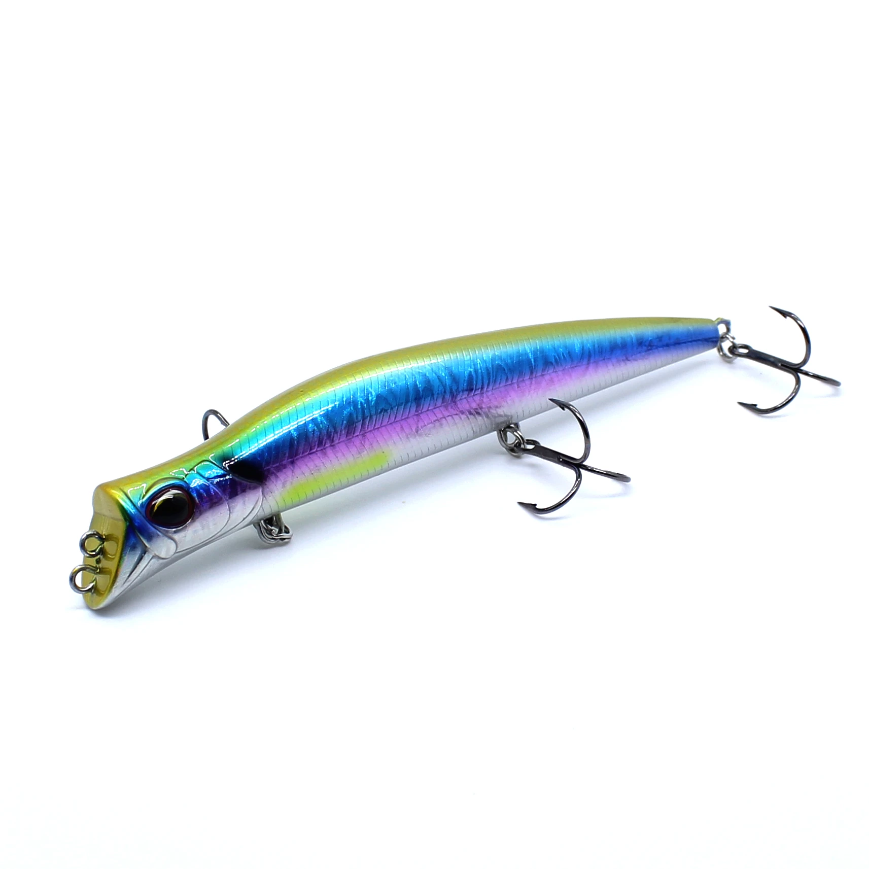AOCLU Topwater Hybrid 130mm 17,5g Bleistift Stick Harten Köder Wobbler Rassel Zwei Ton VMC Haken 1PC Draht salzwasser Seebarsch Angeln – Detail 6