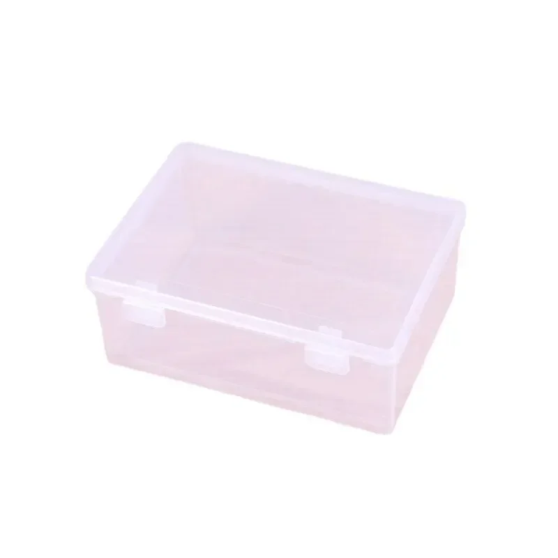 1PC Transparent PP Dual Fastened Transparent Display Box Jewelry Jewelry Container Jewelry Box Art DIY Parts Tool Storage Box