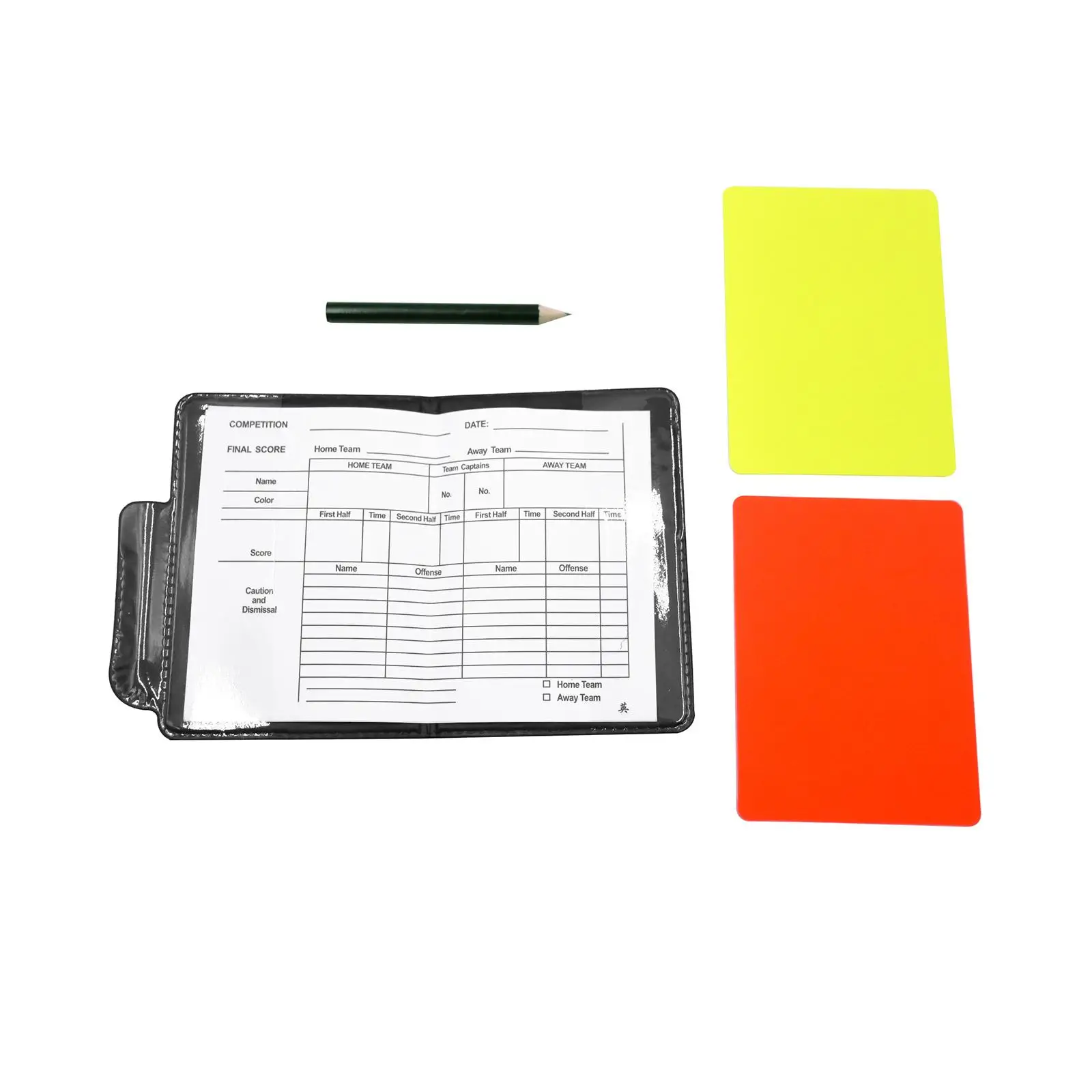 

Soccer Referee Cards Red and Yellow Kit Referee Bag and Scoring Tools for Football Match and Sports Events