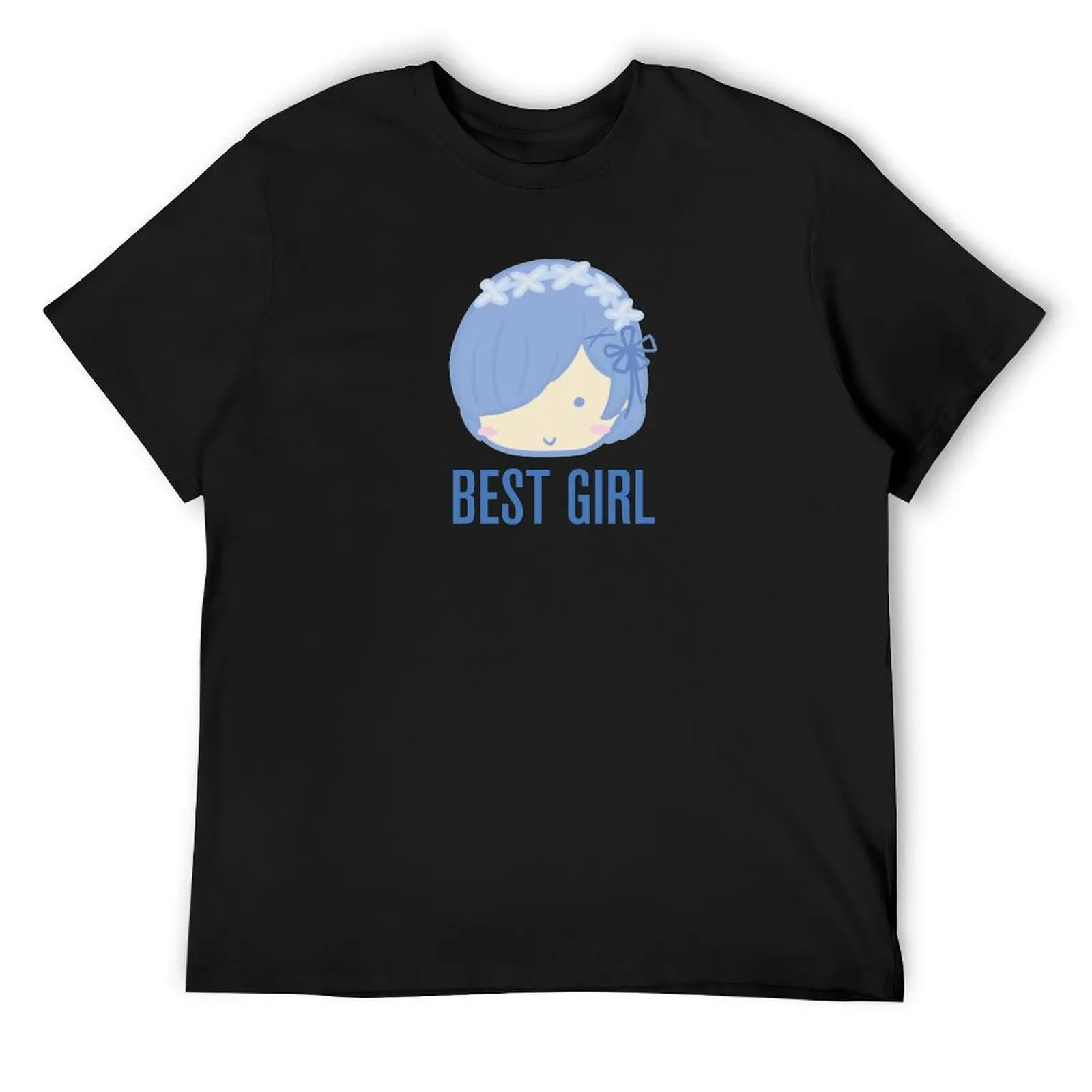 Rem Best Girl T-Shirt anime t shirts for a boy mens t shirt graphic