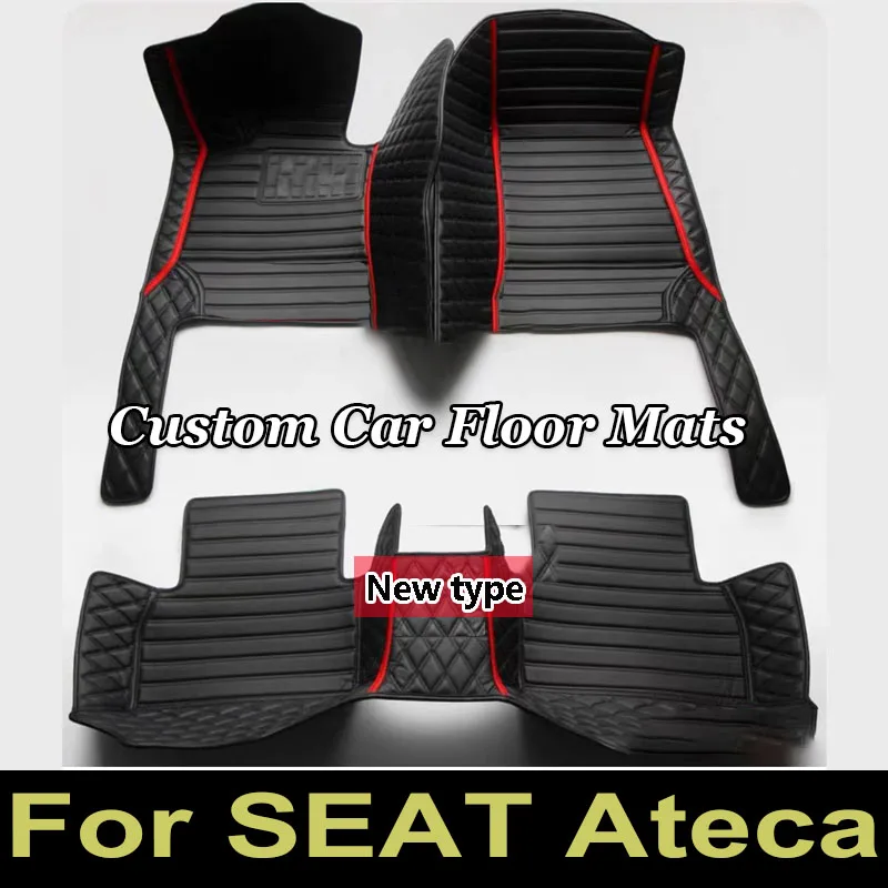 Car Mats For SEAT Cupra Ateca KH7 2016~2022 Auto Floor Rugs Protective Pad Carpets Leather Mat Interior Parts Car Accessories