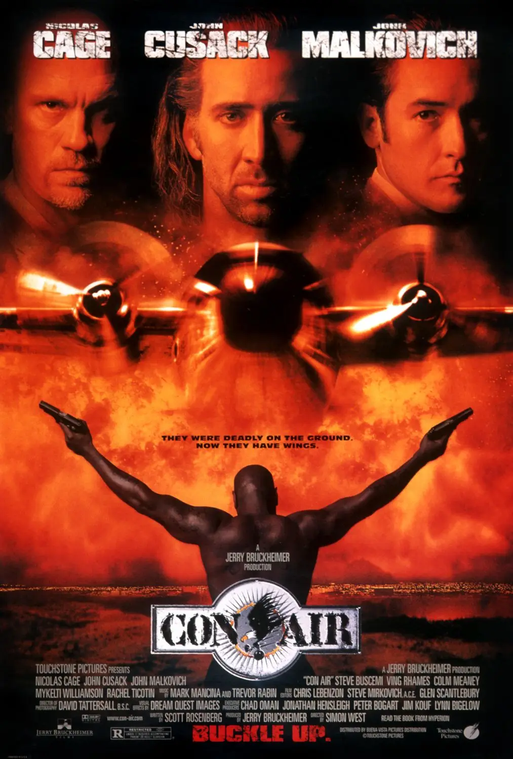 Nicolas Cage Movie Con Air (1997) Art SILK POSTER Wall Art Home Decorative painting