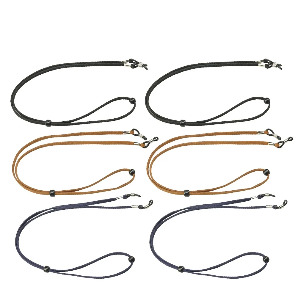 

6pcs Eyeglass Holder Chain For Women Men Sunglasses Eyeglasses Strap Black Dark Blue Dark Brown Each Simple Flexible Secure