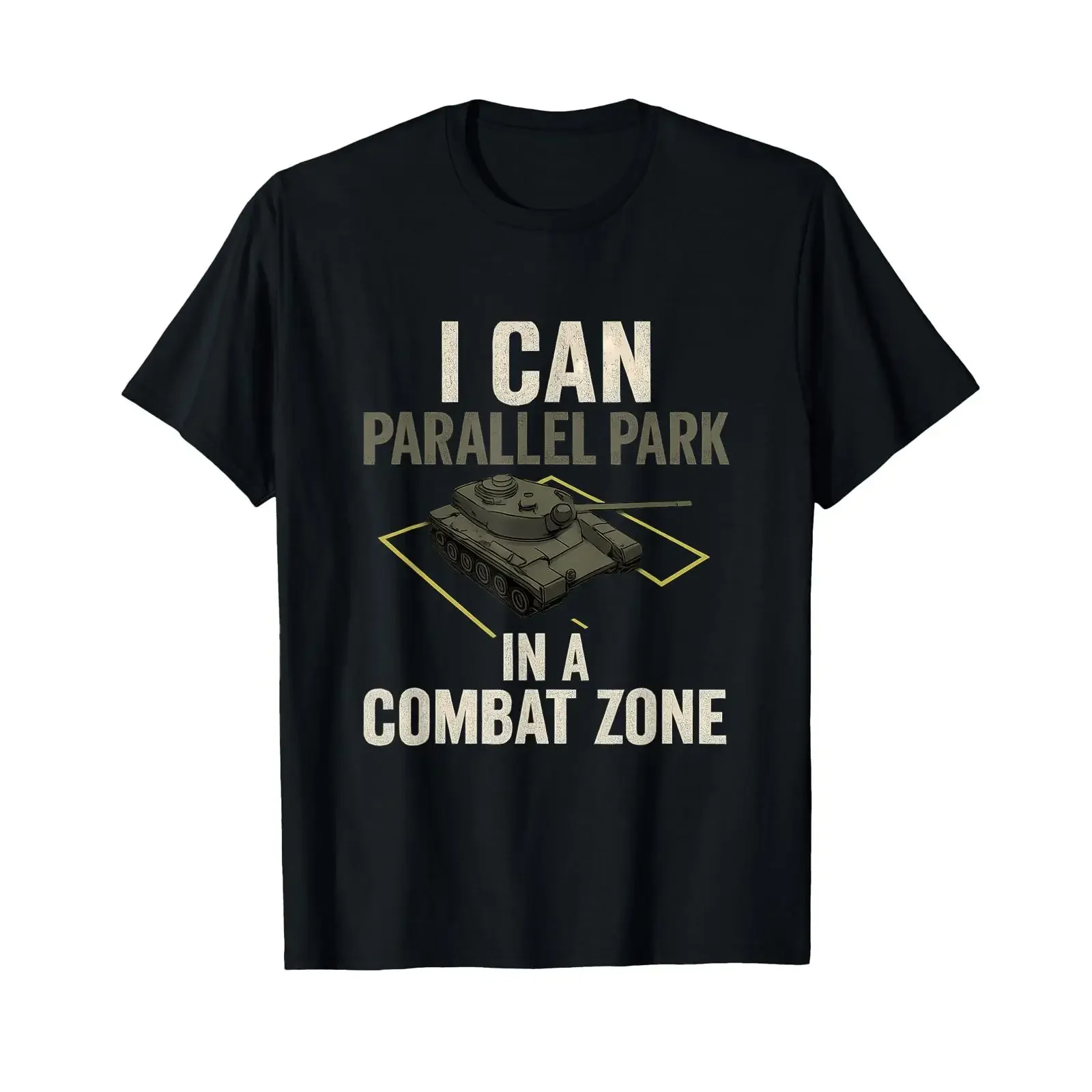 I Can Parallel Park in a Combat Zone Patriotic Tank T Shirt vintage Washed Casual fashion Stretched designer clothes