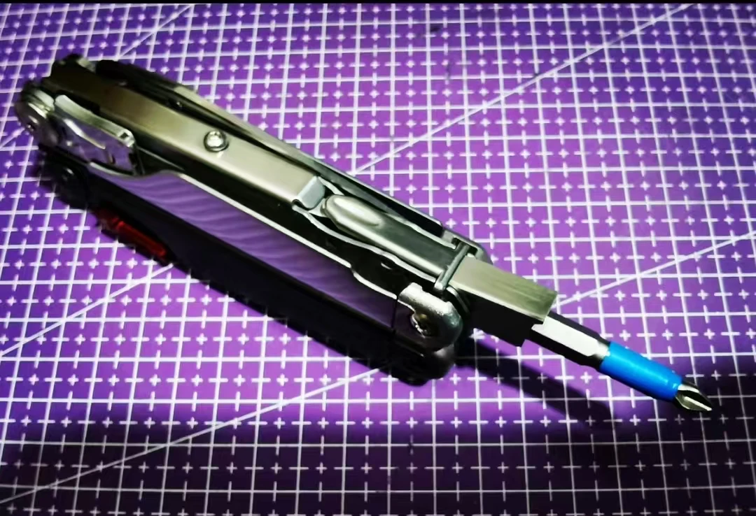 1 Piece Stainless Steel 6.35mm Bit Driver Holder for Leatherman Surge Modify(PLIERS and Bit NOT INCLUDED)