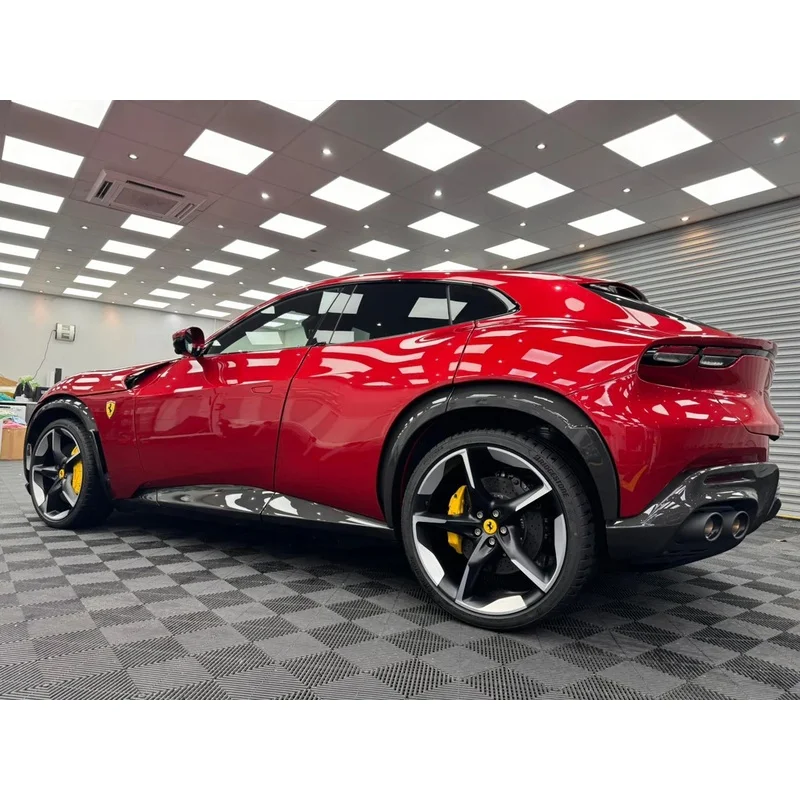 Auto Parts OEM Style Dry Carbon Fiber Side Skirts Fit Ferrari Purosangue