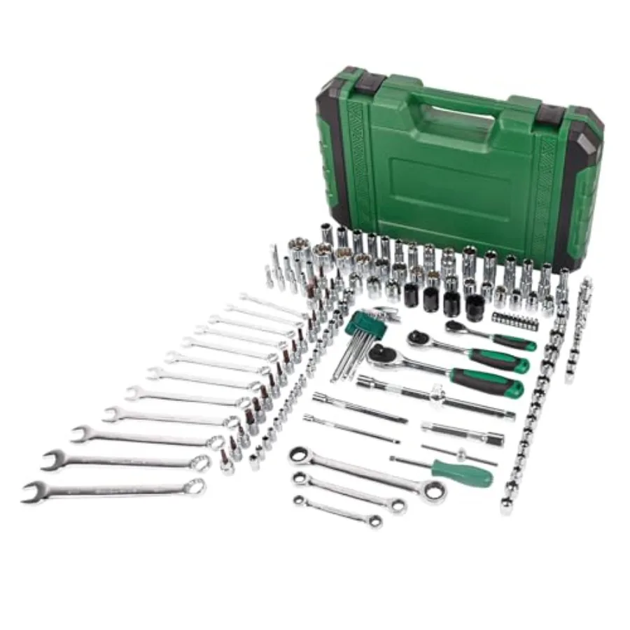 151 шт. Набор головок и приводных инструментов 1 2 1 4 3 8 Набор механических инструментов Набор головок Набор метрических головок Размеры привода с пластиком T