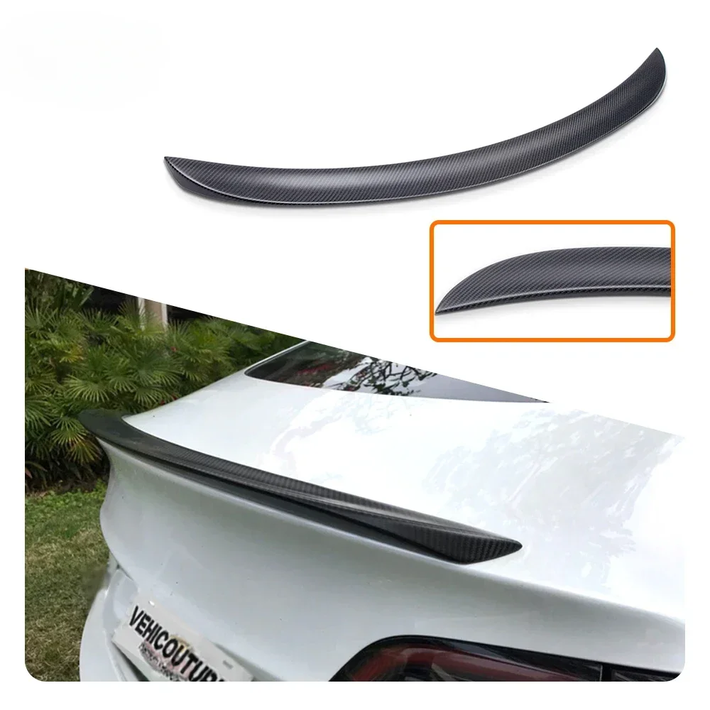 Upgrade Rear Wing Matte High Quality Car Accessories Dry Carbon Fiber Rear Wing Tail Body Kit For Model