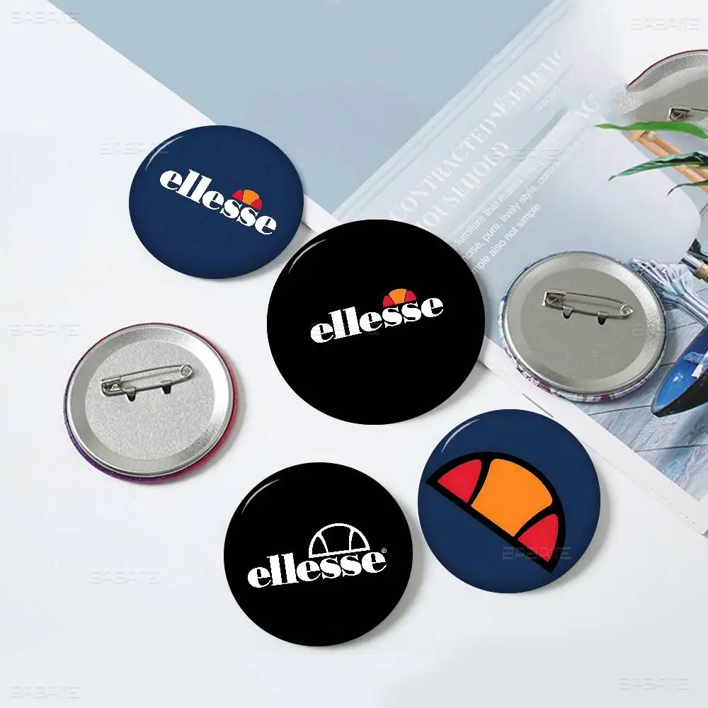 E-Ellesse Surf Style Anime Brooches Cute Cartoon  Badge Jacket Jeans Lapel Pin Gift Accessorie