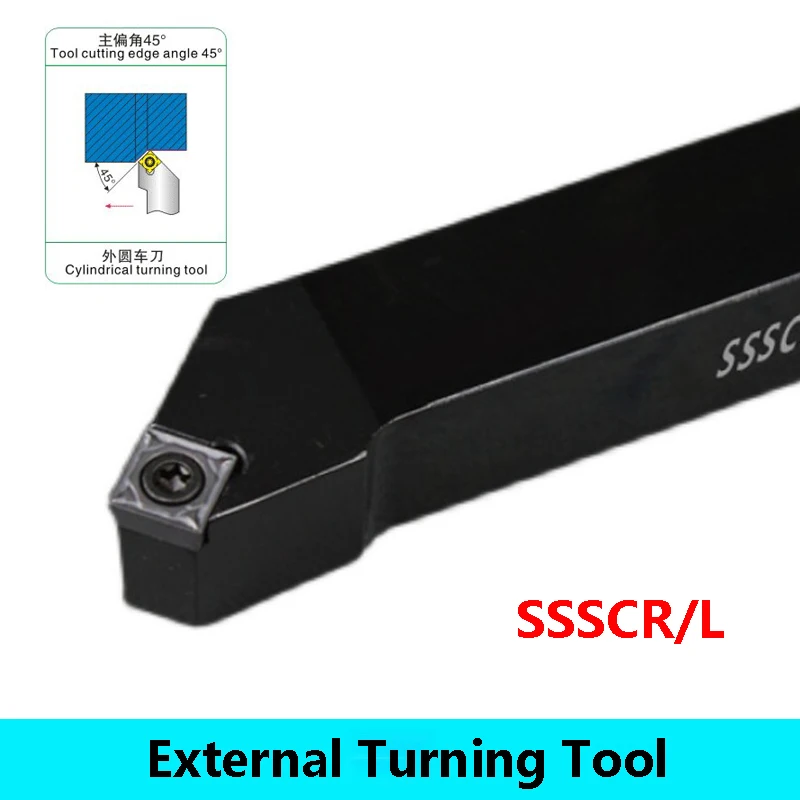 LIHAOPING External Turning Tool SSSCR1212H09 SSSCR1616H09 SSSCR2020K09 SSSCL2525M09 SSSCR CNC Lathe Cutting Tools SCMT Inserts