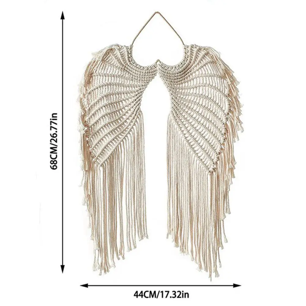 Wing of Angel Tapestry Hanging Hand Woven Wall Boho Bedroom Study Decorations Condo Home Decor Gift