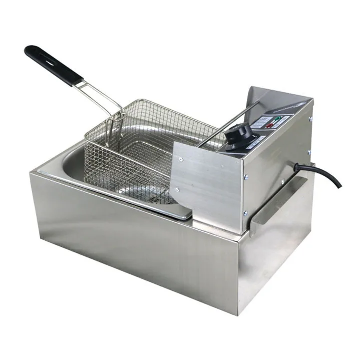 

Electric Fryer 6.8L Large Capacity Fryer Timed Stainless Steel Fryer Fries French Fries Constant Temperature Fried Chicken Chops