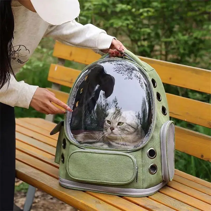 Cat Carrier Backpack Pet Carrier Cat Backpack Breathable Space Capsule Pet Carrier Dog Hiking Backpack For Travel Walking Hiking