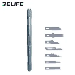 RELIFE RL-101B 8in1 Knife Set for Mobile Phone Maintenance High-quality And Precision Motherboard Glue Removal Cutter Tool