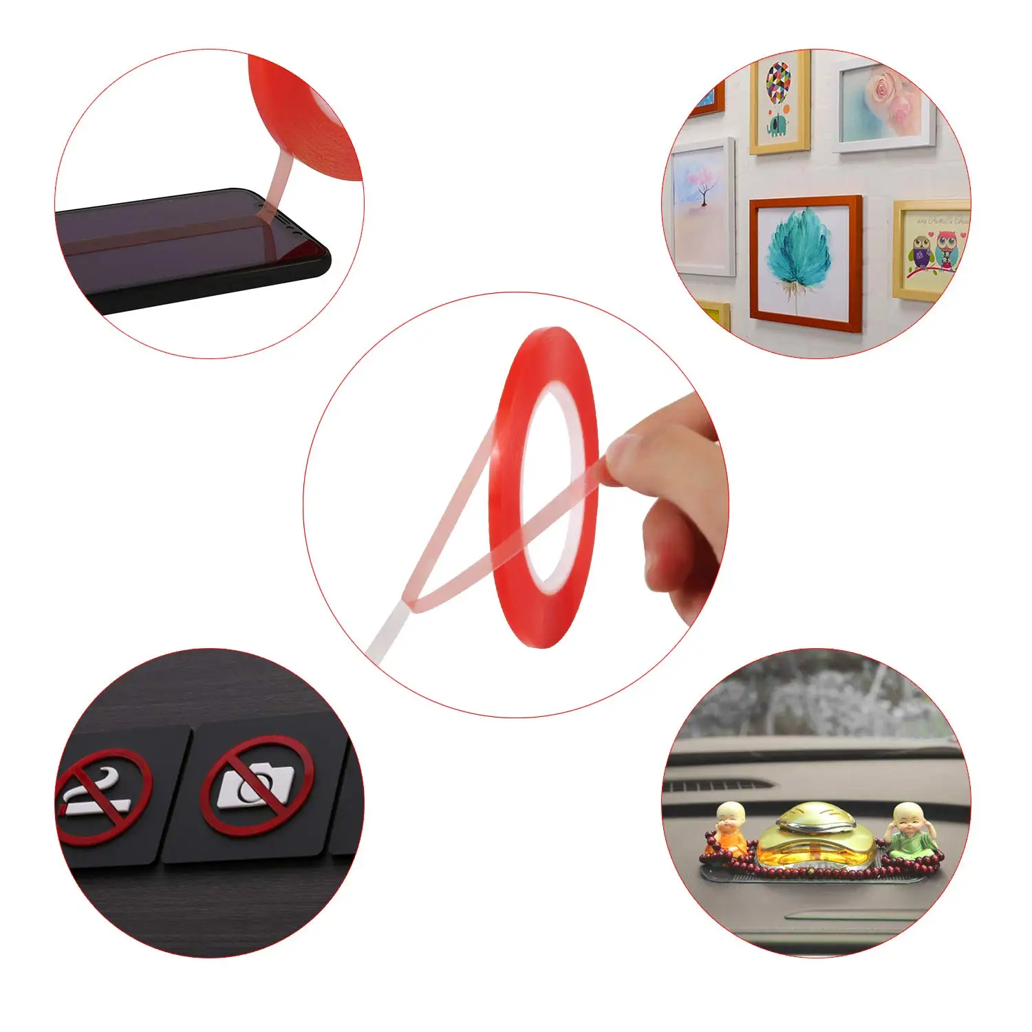 Ultra-mocna dwustronna taśma klejąca Nano Taśma akrylowa o wysokiej przyczepności, wodoodporne naklejki ścienne wielokrotnego użytku