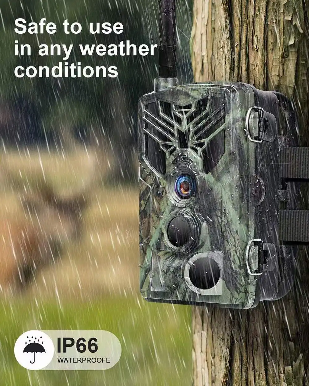 36MP Outdoor Wildlife Nachtzicht Bewegingsjacht Expert Camera 4K 2K Kaart Wifi Trail Camera 4G Jacht
