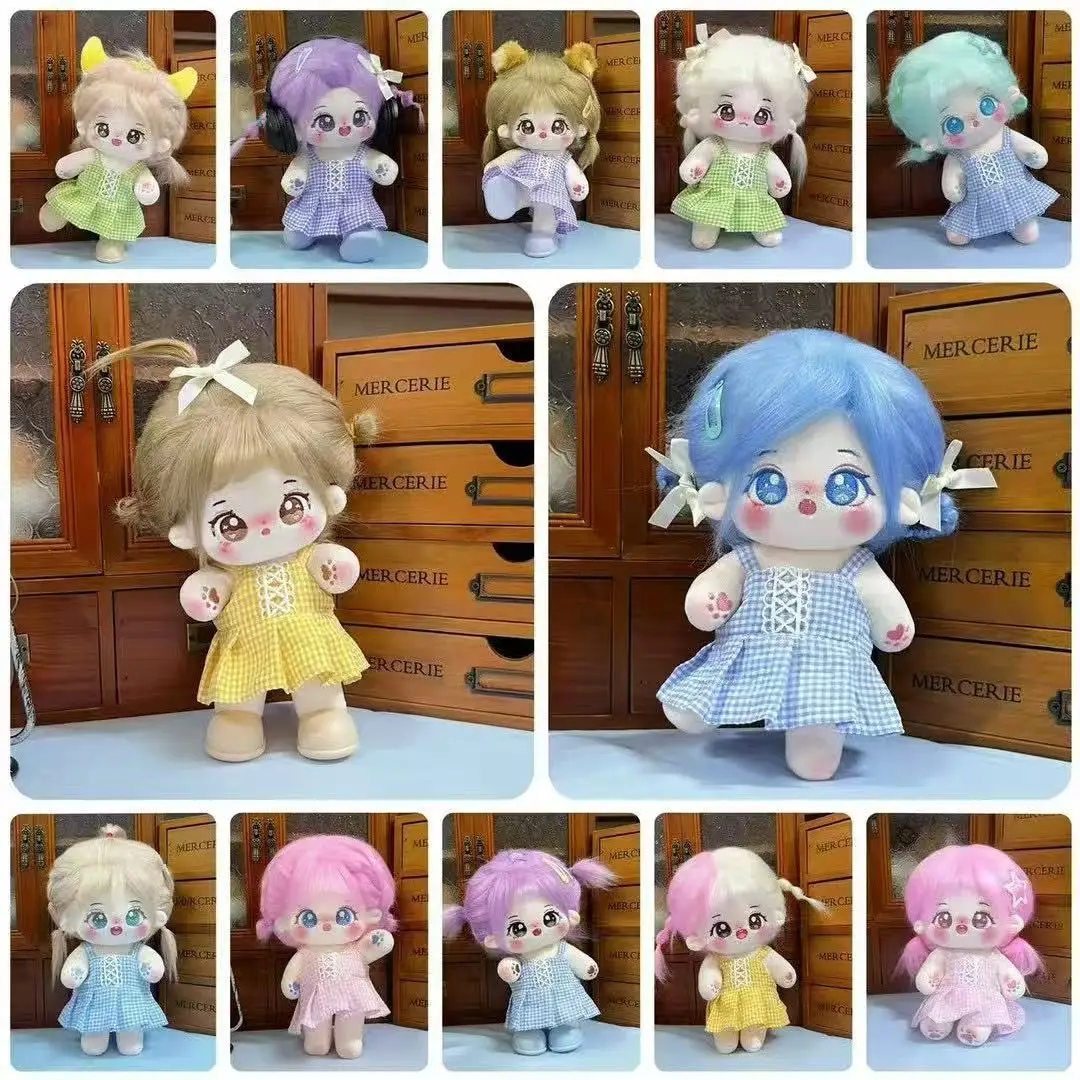 

20cm Kawaii IDol Doll Cute Girls Baby Soft Stuffed Star Pisces Gemini Dolls Anime Cartoon Collection Gifts for Kids Girls Fans