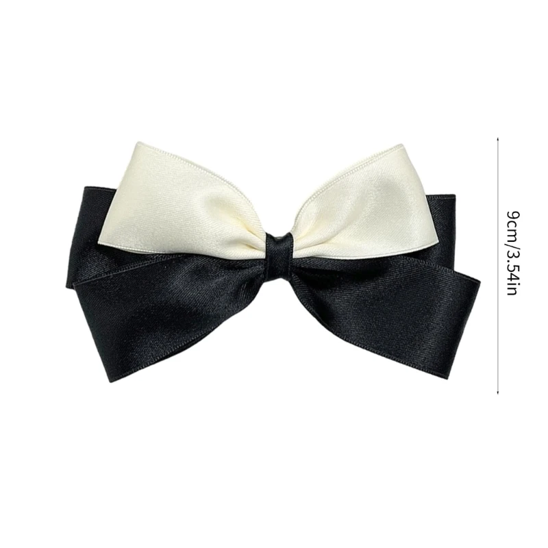 Black and White Hair Clips Bow Hair Clips Bowknot Barrettes Girl Bow Hair Slide