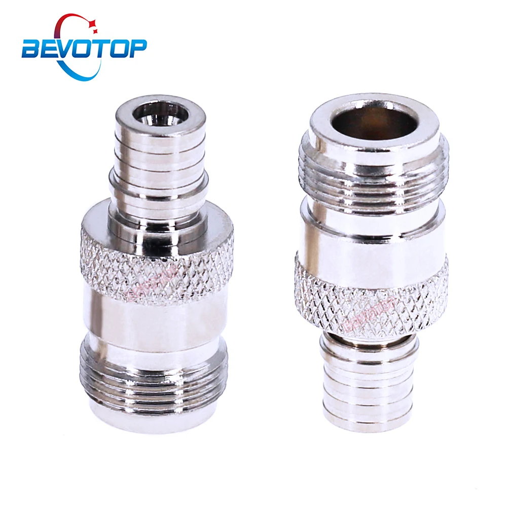 

5PCS/LOT QMA to N Adaptor QMA Female to N Female Adapter 50 Ohm Straight RF Coaxial Converter Connectors BEVOTOP Wholeslales