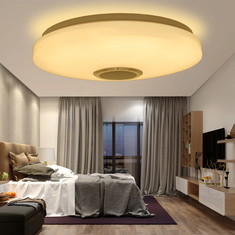 AC100-240V LED Ceiling Light RGB Modern Home Lighting Bluetooth Remote APP Control Music Light Bedroom Smart Ceiling Light