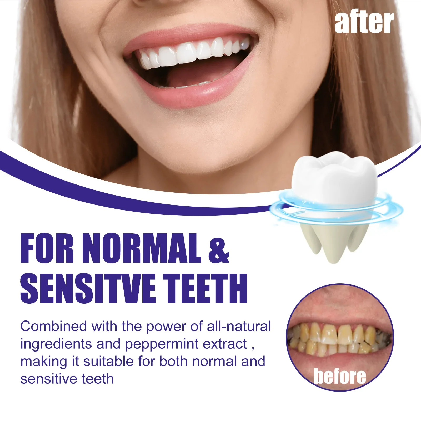 Teeth Bleaching Powder Whitening Improve Dental Plaque Satin Removal Protect Gum Oral Hygiene Breath Fresh Tooth Clean Powder