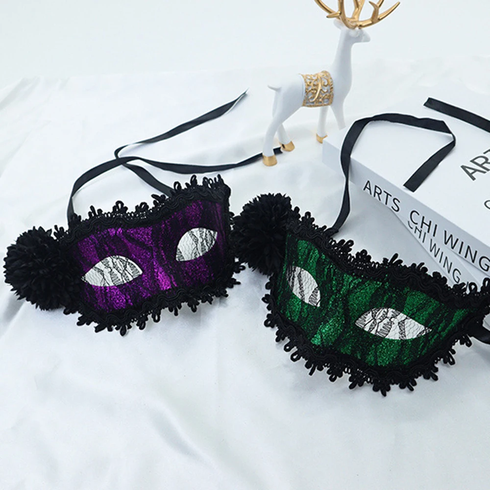 Maschera sexy a mezza faccia Puntelli per feste di Halloween Maschera in pizzo in maschera Maschera per occhi per adulti veneziana per donne e uomini