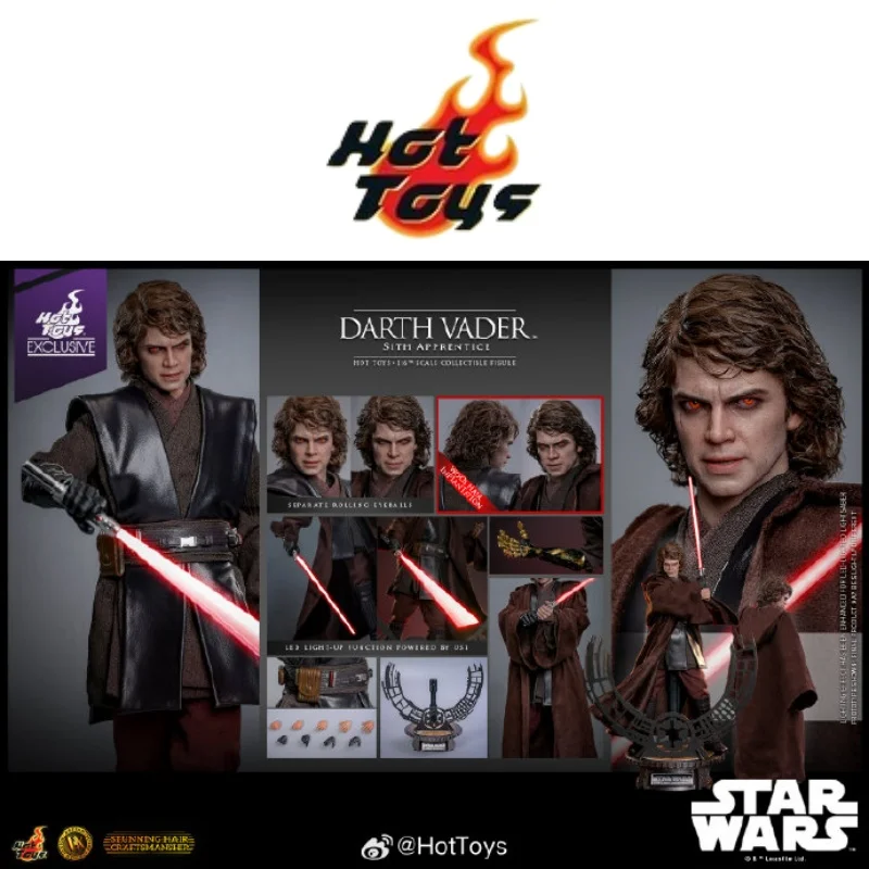 

In Stock Hot Toys Ht 1/6 Anakin Skywalker Sith Apprentice Dx47ae Star Wars 1/6 Scale Collected Soldier Figure Model Toy Gifts