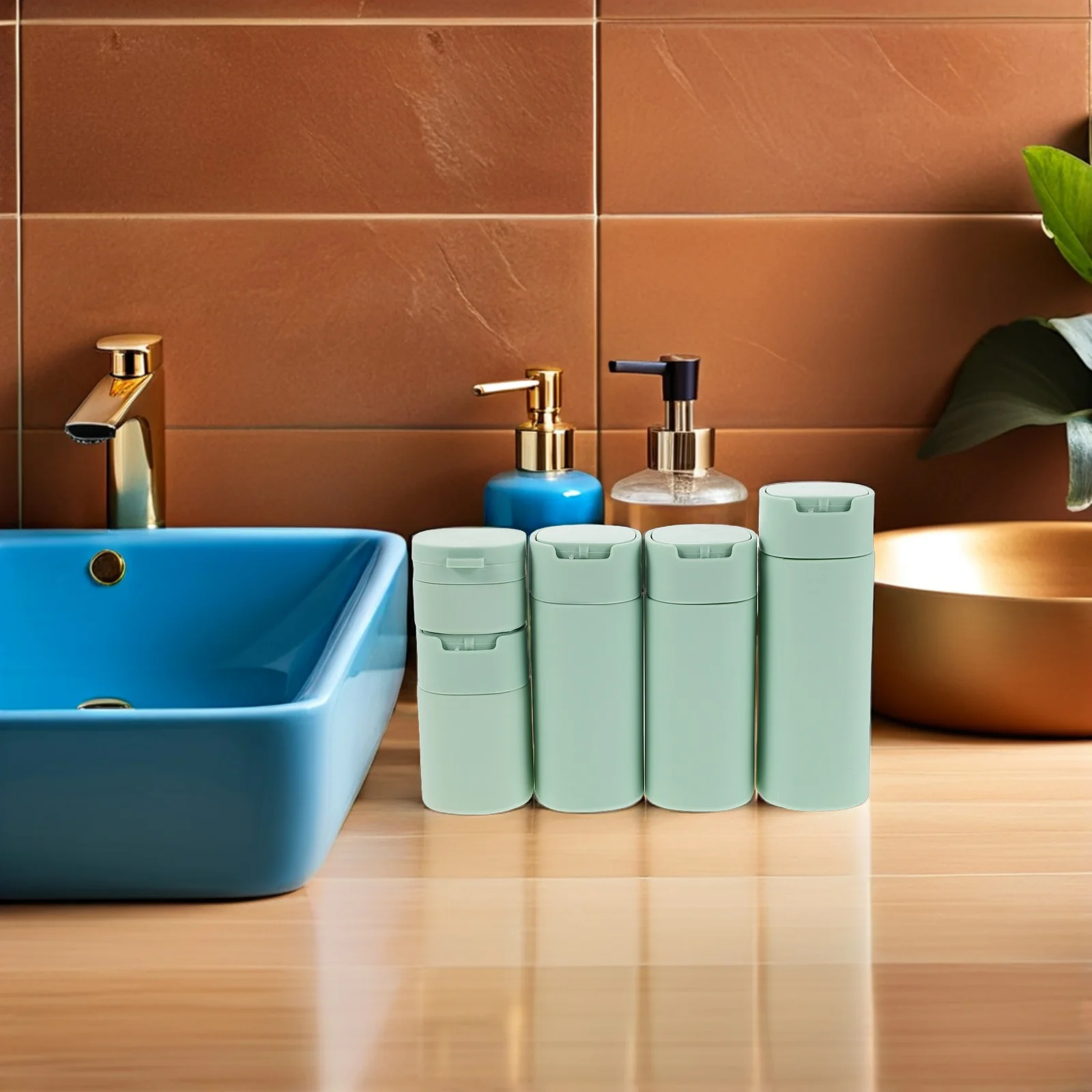 1Set Lekvrij Hervulbare Reisflessen Draagbare Knijp Lege Shampoo Lotion Huidverzorging Containers voor Reizen Toiletartikelen Opslag