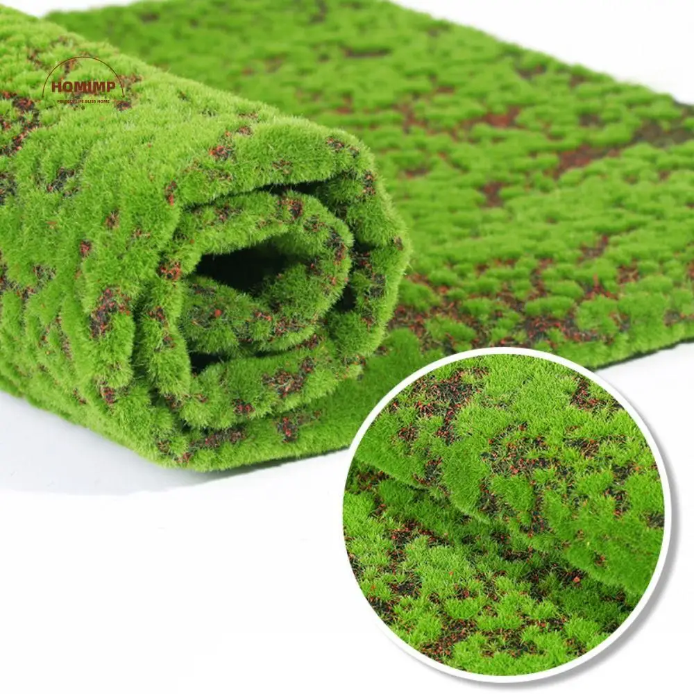 

DIY Fake Moss Grass Turf Durable Eternal Life Artificial Moss Carpet Lifelike Green Fake Green Grass Mat Gardens