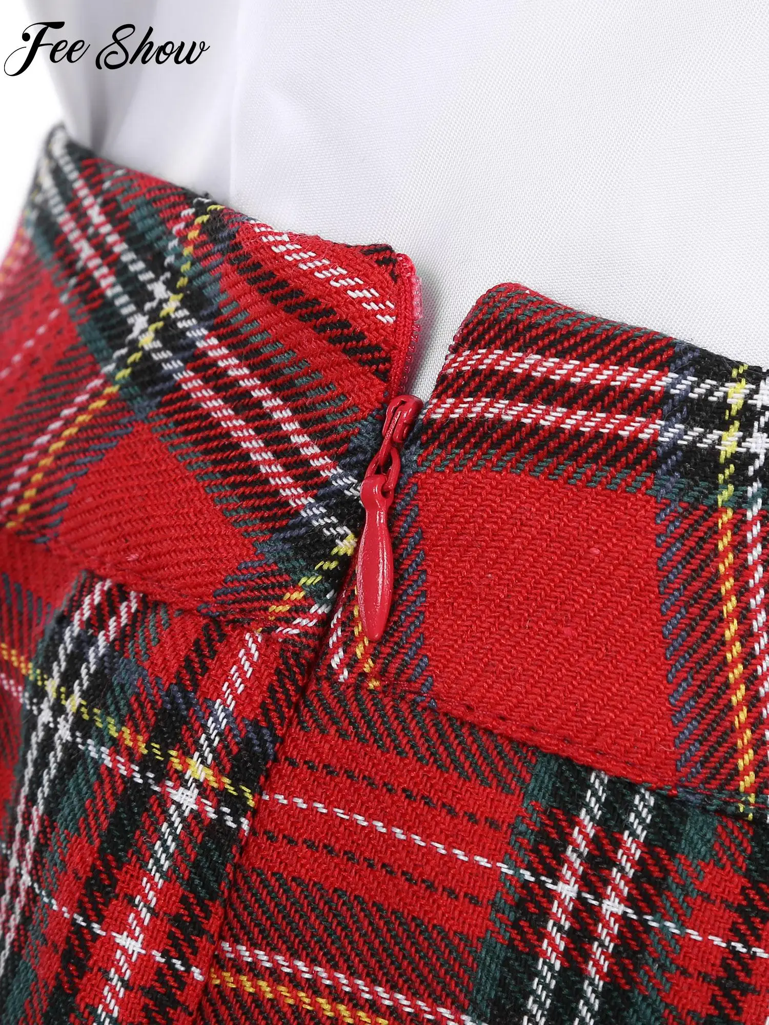 レディースガールズスクールユニフォーム衣装半袖シャツとチェック柄スカートとネクタイスーツハロウィンファンシードレスアップコスプレパーティー用