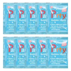 Kabarcık dolum çözüm 10 paket 10ml su Soapbar sıvı uygun çocuk oyuncakları güvenli parti Favor taşınabilir su Soapbar sıvı