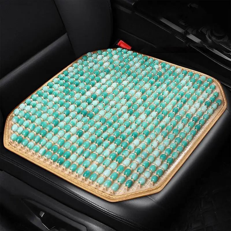 Seat Cushion For Long Sitting Breathable Car Seat Cooler Cushion Comfortable Beads Seat Cushion Summer Must-Have For Car Seats