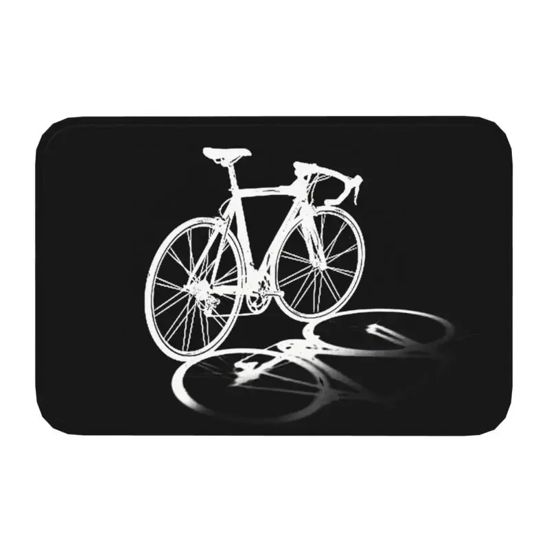 Personalized Bicycle Bike Riders Doormat Mat Anti-Slip Bicycling Cyclist MTB Mountain Biking Kitchen Bath Toilet Rug Carpet