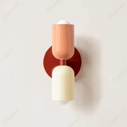 LED Creative Cream Wind Double Headed E27 Hotel Restaurant Wall Light Indoor Home Bedroom Bedlight Living Room Corridor Lighting